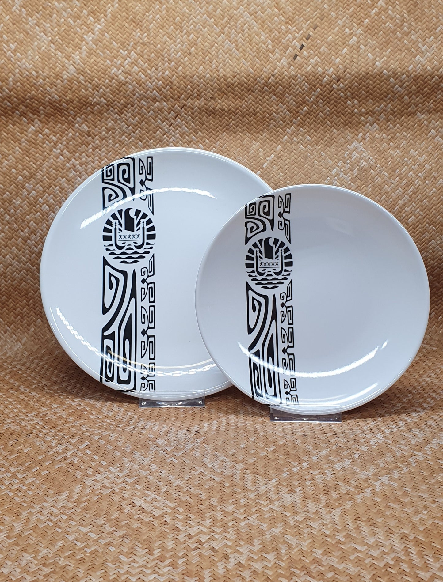 Assiette ronde - Polynésie Tattoo