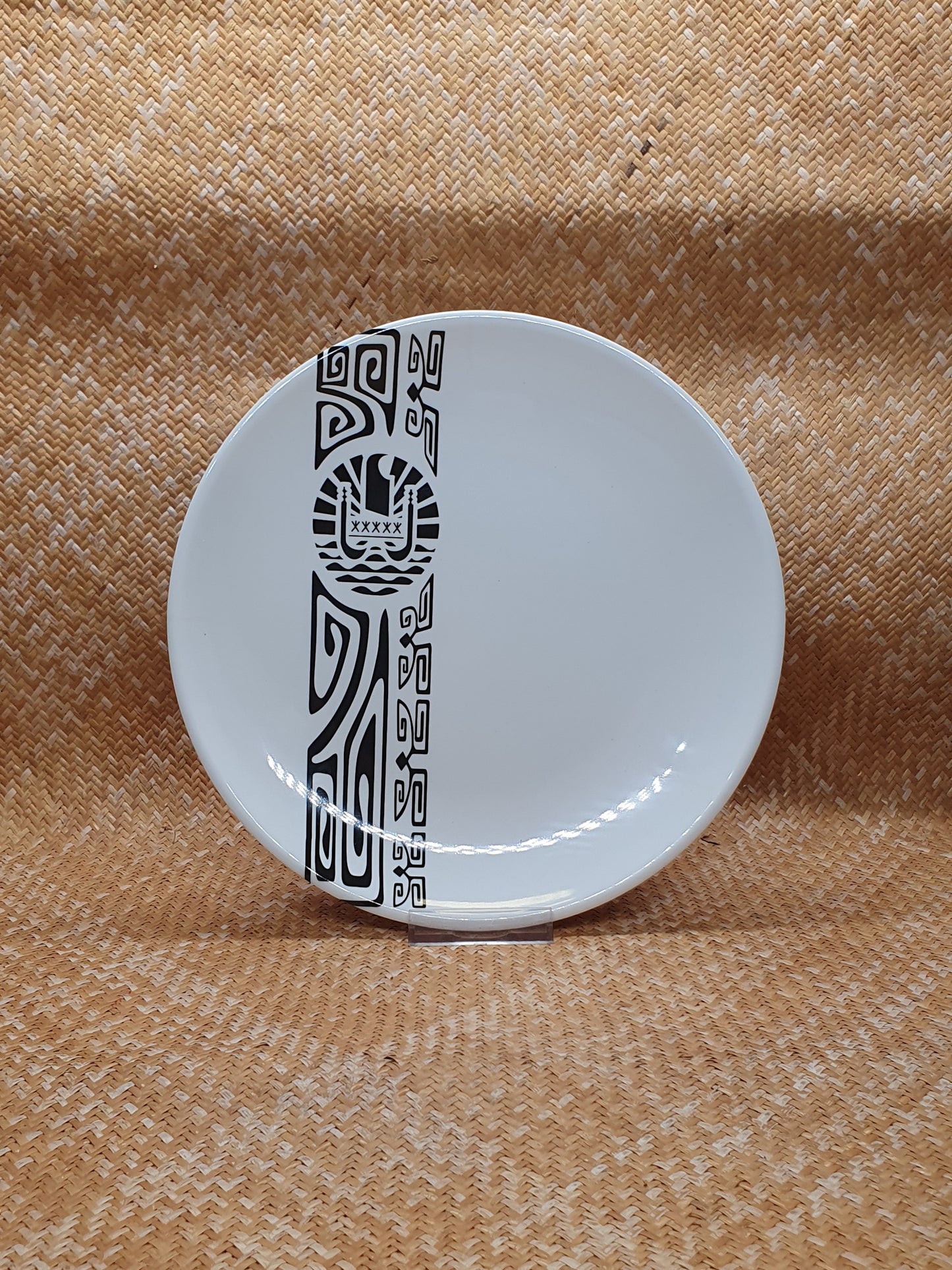Assiette ronde - Polynésie Tattoo