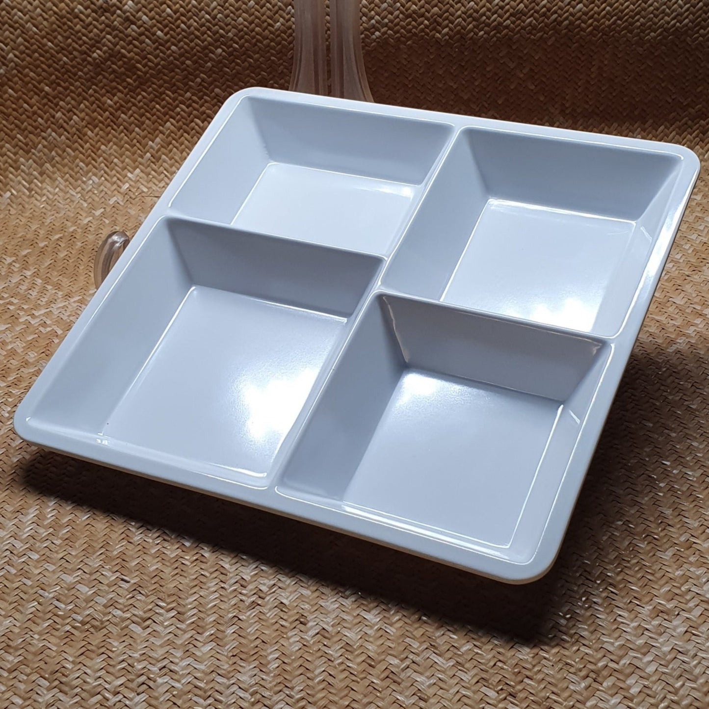 Assiette 4 compartiments - Blanc