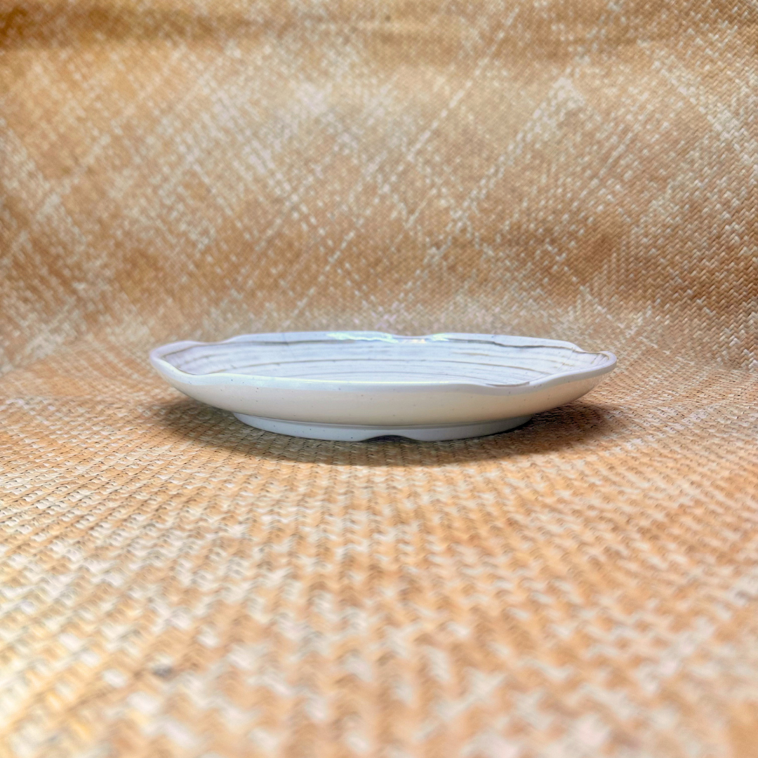 Impression céramique ancienne - assiette ronde - 27 cm