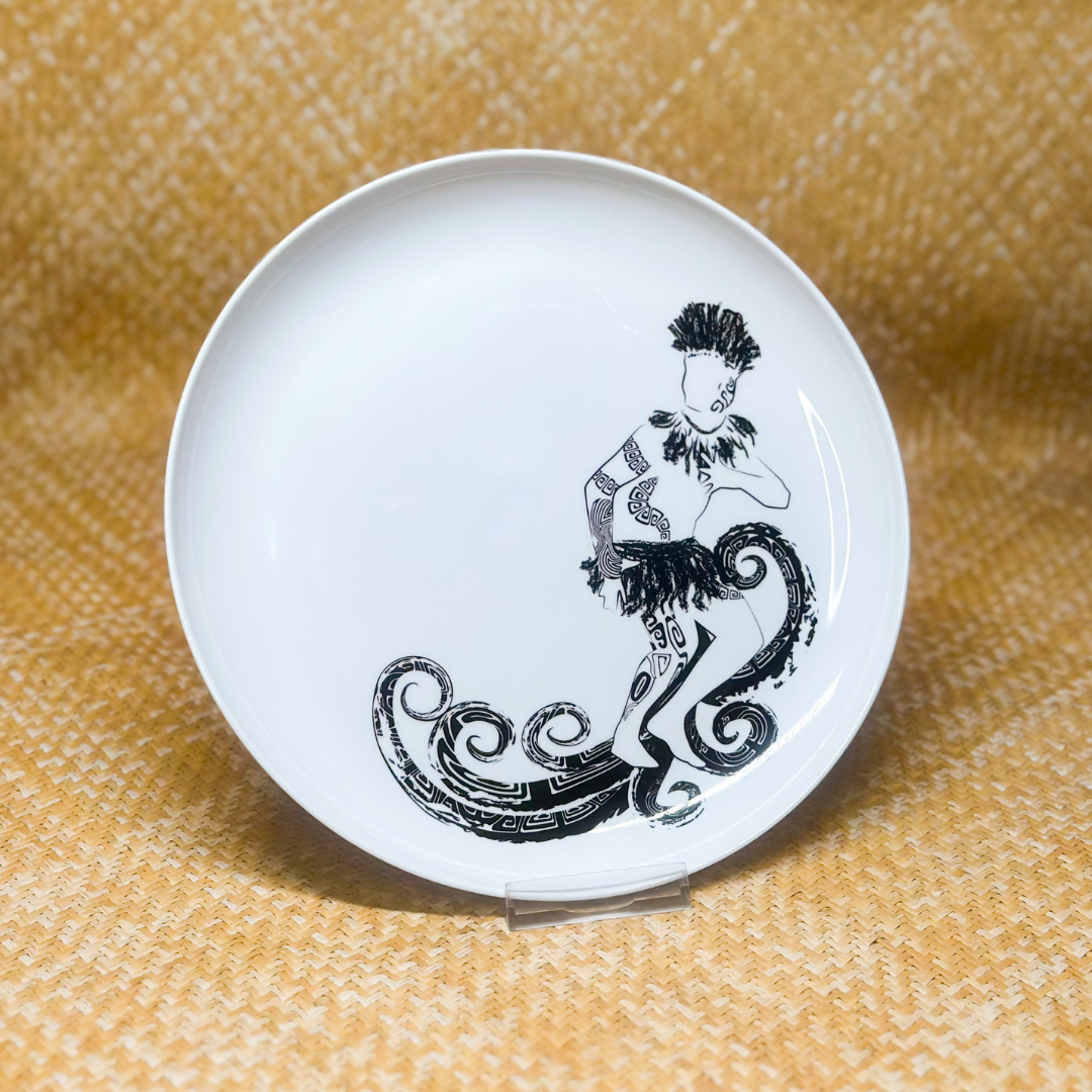 Assiette ronde danseur