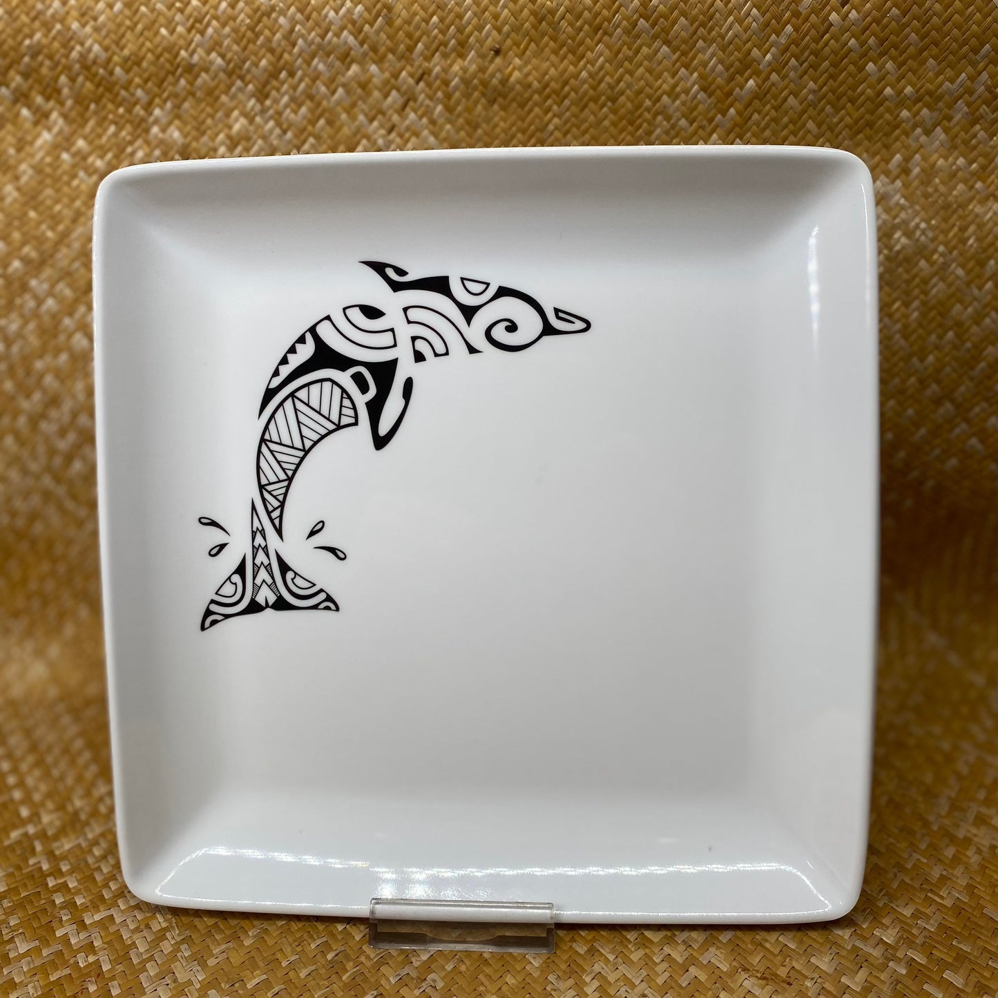 Assiette Carre - Dauphin tattoo