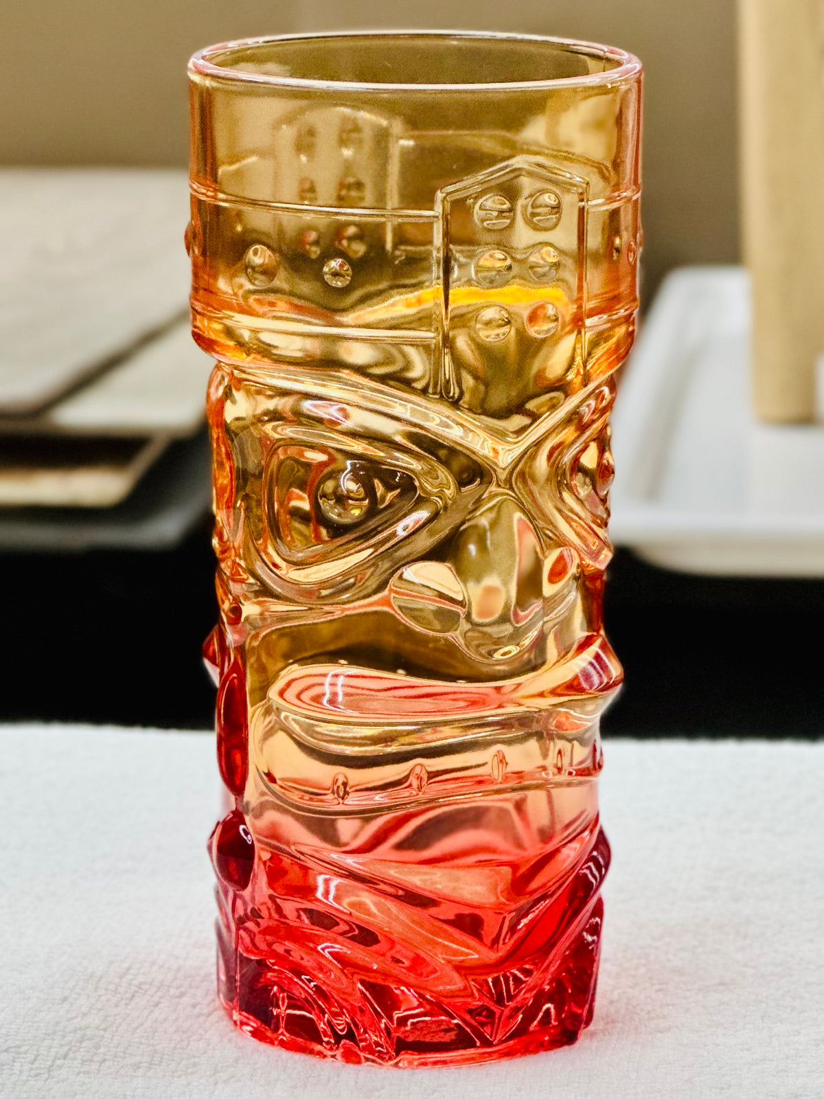 Verre Tiki rouge/orange - 400mL