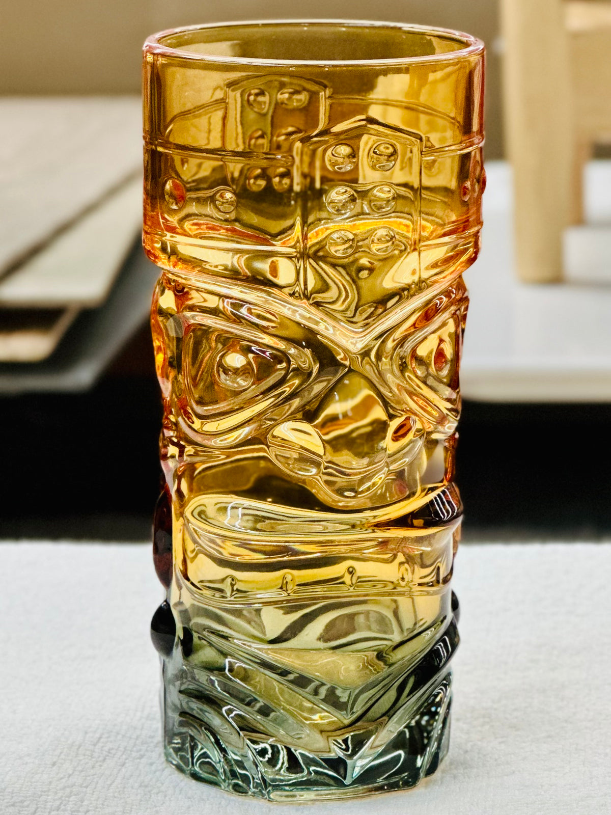 Verre Tiki vert / jaune - 400mL
