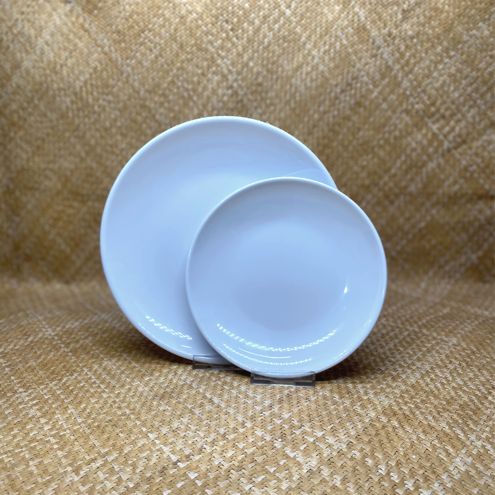 Petite assiette ronde incassable couleur blanche par 6 Petite assiette ronde incassable couleur blanche par 6
