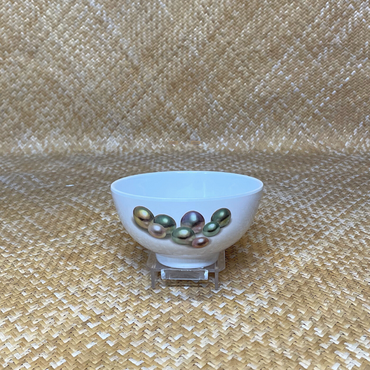 Bol à riz - Motif Perles de Tahiti