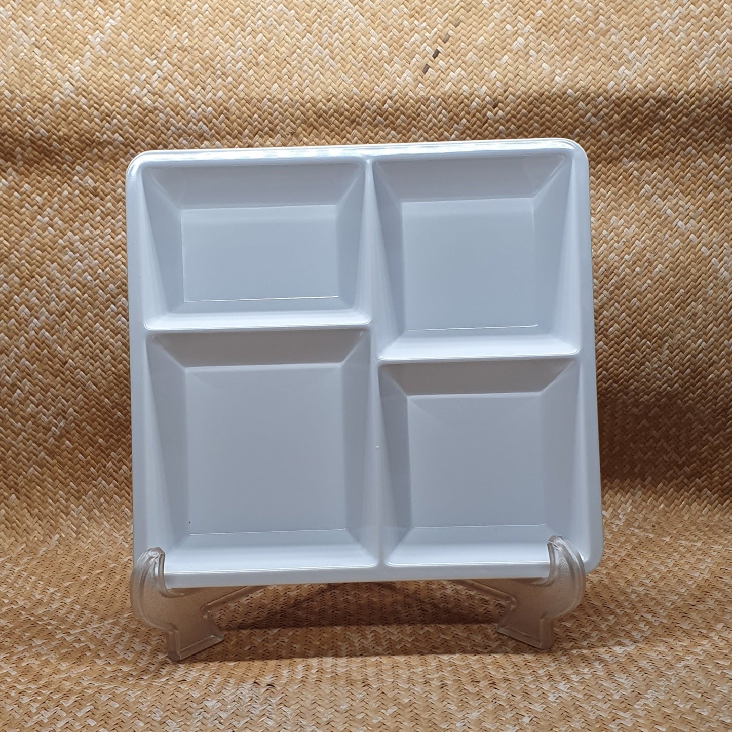 Assiette 4 compartiments - Blanc