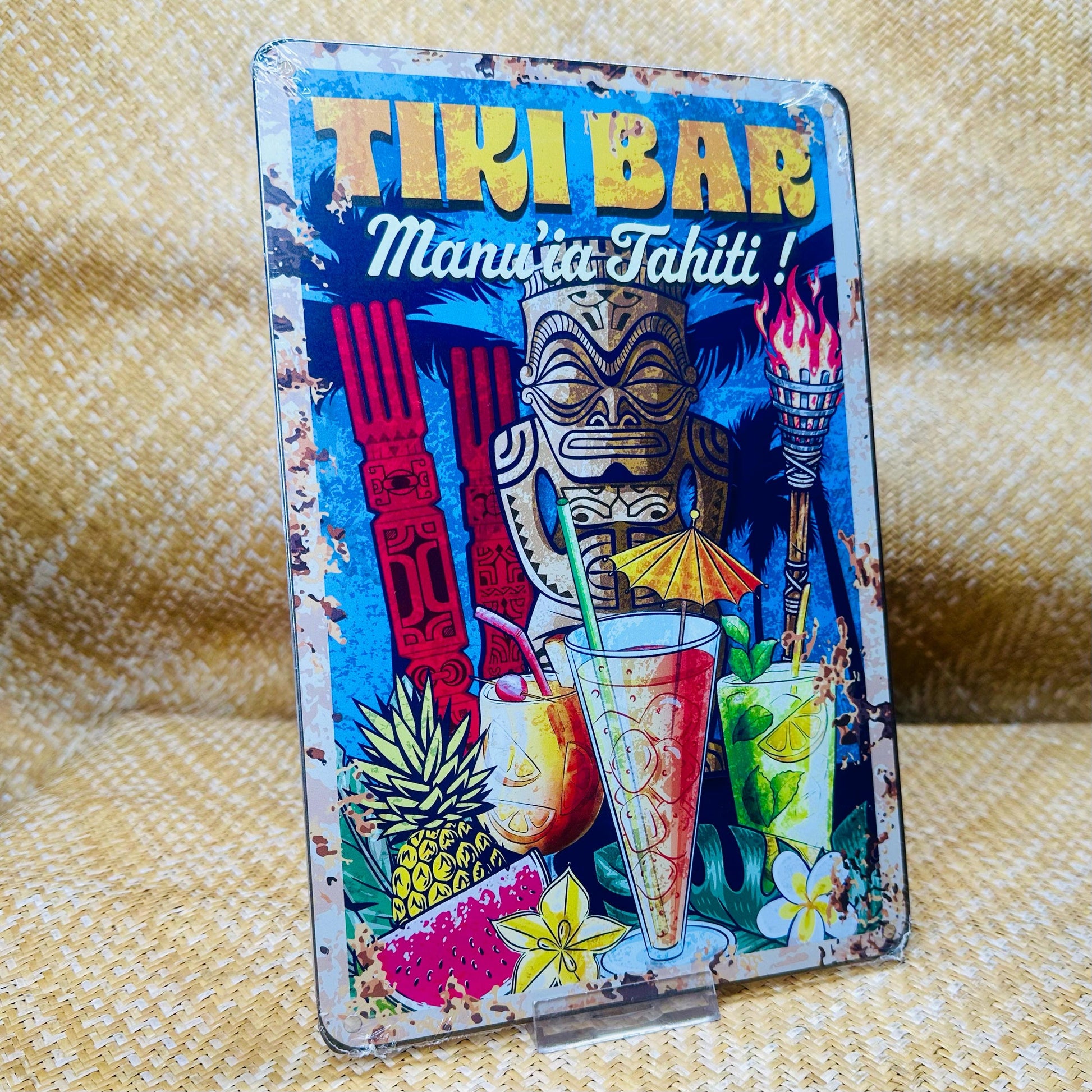 Plaque dcoration tahiti en mtal Tahiti Reception Plaque dcoration tahiti en mtal Tahiti Reception
