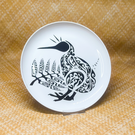 Assiette ronde kiwi tattoo