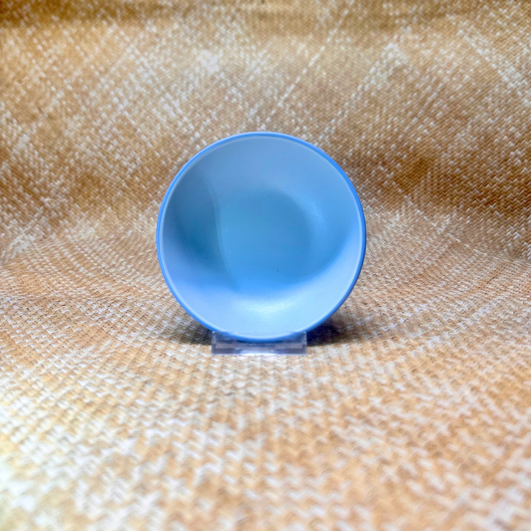Grey blue - petite assiette creuse ronde  - 13cm