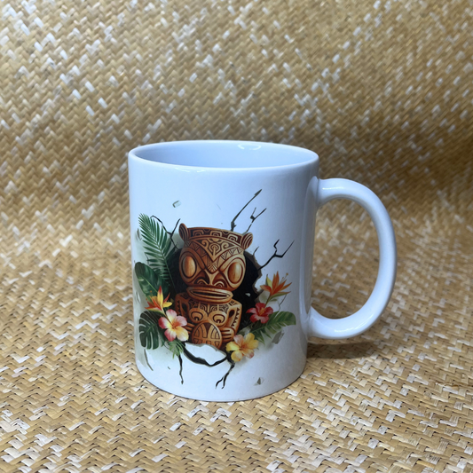 Mug céramique Polynesie - 500 mL - Tiki éruption