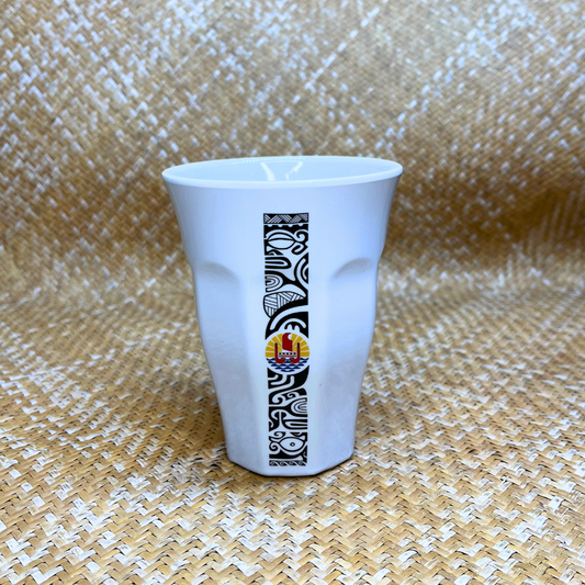 Verre - Frise Tiki polynésiens