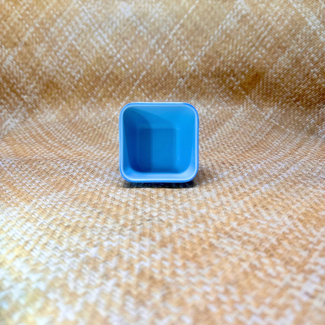 Grey blue - Ravier carré - 9cm